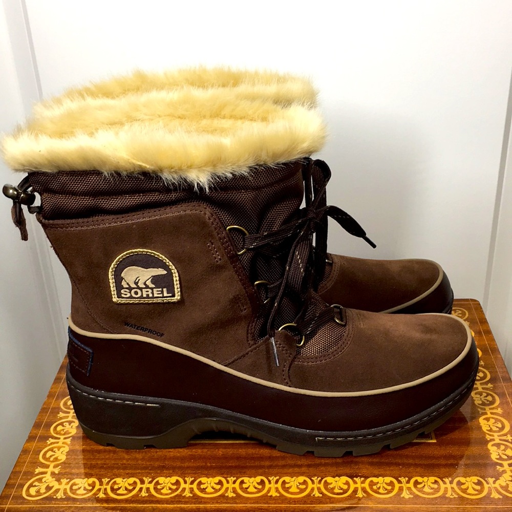 NWOB Sorel 12  Women's Brown NL2532-256 Mid-Calf Snow Boots